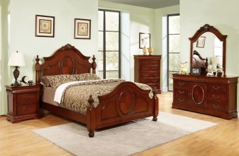 B480 Bedroom in Brown Cherry w/Optional Casegoods [EGBS-B480]