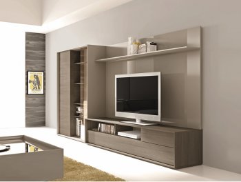 Composition 221 Wall Unit in Walnut by J&M [JMWU-221]