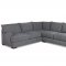 Gunner Sectional Sofa in Slate Fabric by Klaussner