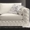 Vanity Sofa in White Leather by J&M w/Optional Loveseat