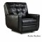 6990 Sofa & Loveseat in Bentley Black PU by Simmons w/Options