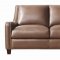 Napa Sofa & Loveseat Set Leather Italia in Peanut w/Options