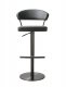 C218A-930 Barstool Set of 2 in Charcoal Eco Leather by J&M