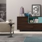 L37A Grosseto Sideboard in Dark Elm & Nile Blue by Modloft