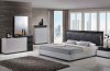 Lexi Bedroom in Silver & Gray by Global w/Platform Bed & Options