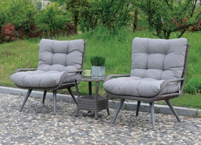 Glendive Outdoor Patio 3Pc Set CM-OT2133 in Gray