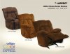 Choice of Color Fabric Modern Laredo Chaise Rocker Recliner