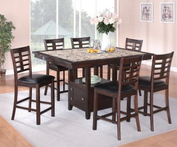 Tina 7Pc Counter Height Dinette Set [ADDS-Tina]