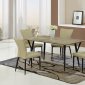 D794DT Dining Set 5Pc in Khaki & Black by Global w/D7772 Chairs