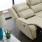 UM014 Power Motion Sofa Beige Leather Gel by Global w/Options