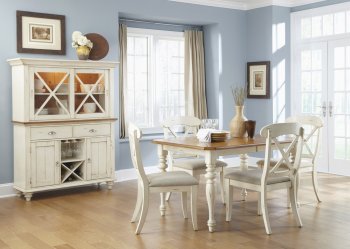 Ocean Isle Dining Room 5Pc Set 303-CD - Liberty w/X-Back Chairs [LFDS-303-CD-5RLX Ocean Isle]