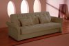 Click-Clack Sofa Bed Convertible in Delux Khaki Microfiber