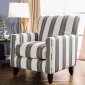 Bernadette Accent Chair SM8200-CH-ST in Striped Fabric