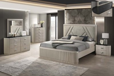 Onyx Bedroom by J&M w/Optional Casegoods