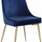 Karina Dining Chair 783 Set of 4 Navy Velvet Fabric by Meridian