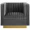 Sanguine Sofa in Gray Velvet Fabric by Modway w/Options