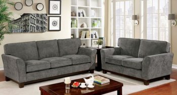 Caldicot Sofa CM6954GY in Gray Linen-Like Fabric w/Options [FAS-CM6954GY-Caldicot]