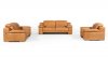 Evergreen Sofa Set 3Pc in Cognac Full Leather by VIG