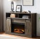 Tobias Fireplace AC00274 in Rustic Oak by Acme