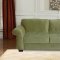 Olive or Tan Velvet Contemporary Casual Sofa & Loveseat Set