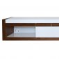 Booth TV Unit in White & Walnut by Whiteline Imports