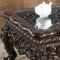 Zoya Coffee Table Set 3Pc in Cherry Carved Wood w/ Options