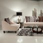 Gray Chenille Fabric Modern Barclay Sofa & Loveseat w/Options