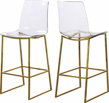 Lumen Acrylic Counter Stool 719 Set of 2 by Meridian [MRDC-719 Lumen]