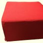 Footstool-15 416012R in Red Fabric w/Bed Function by New Spec