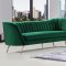 Margo Sofa 622 in Green Velvet Fabric by Meridian w/Options