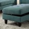 Nate Sofa 50245 in Teal Fabric by Acme w/Options