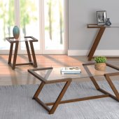 708458 3Pc Coffee & End Table Set in Cinnamon by Coaster