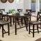 Bridgeville 5Pc Counter Ht. Dining Set CM3344PT in Rustic Brown