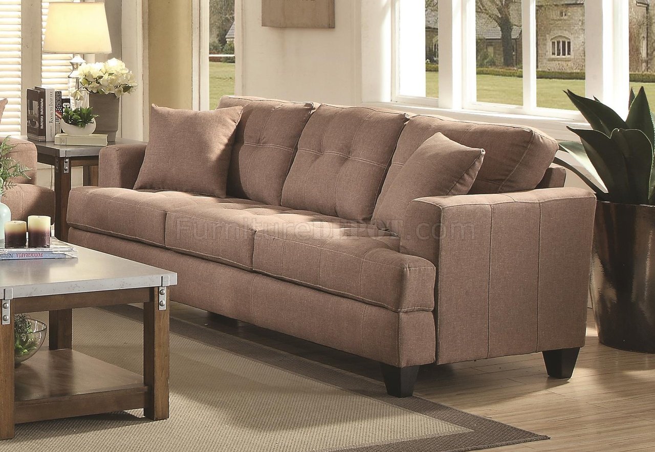 Samuel Sofa Set in Light Mocha 505171 by Coaster w Options