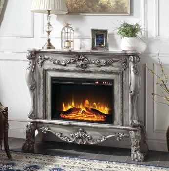 Dresden Fireplace AC01310 in Bone White by Acme [AMFP-AC01310 Dresden]