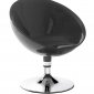 Black or White Color Contemporary Swivel Club Chair