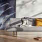 Unfurl Sofa Bed in 521 Mixed Dance Grey Fabric by Innovation