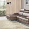 Stem Sectional Sofa by Beverly Hills in Light Brown Leather