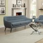 Dawson Sofa & Loveseat Set 505347 in Aqua by Coaster w/Options