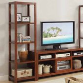 720131 TV Stand in Cinnamon by Coaster w/Optional Media Towers