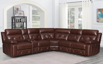 Chester Power Sectional Sofa 603440PP in Chocolate by Coaster [CRSS-603440PP-Chester]