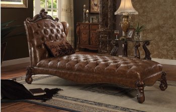 Versailles 96544 Chaise in Brown PU by Acme [AMCL-96544 Versailles]