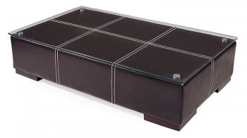 Modern Coffee Table with Faux Leather Upholstery [GFC-A9112]