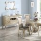 F2476 5Pc Dining Set in Champagne by Poundex w/Options