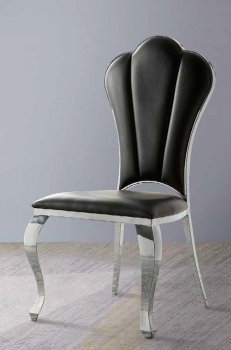 Cyrene Dining Chair DN00927 Set of 2 in Black PU by Acme [AMDC-DN00927 Cyrene]