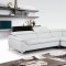 Danco 436006 Sectional Sofa in White Leather by New Spec