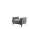 Parker Sectional Sofa in Corvet Gray Fabric by Bellona