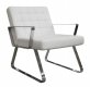 Century Chair in White Leatherette or Leather by Whiteline