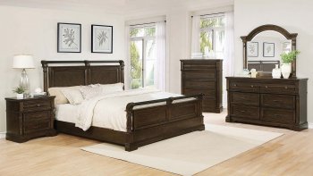 Chandler Bedroom Set 206391 in Heirloom Brown by Coaster [CRBS-206391-Chandler Set]