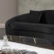 Serpentine Sofa 679 in Black Velvet Fabric by Meridian w/Options